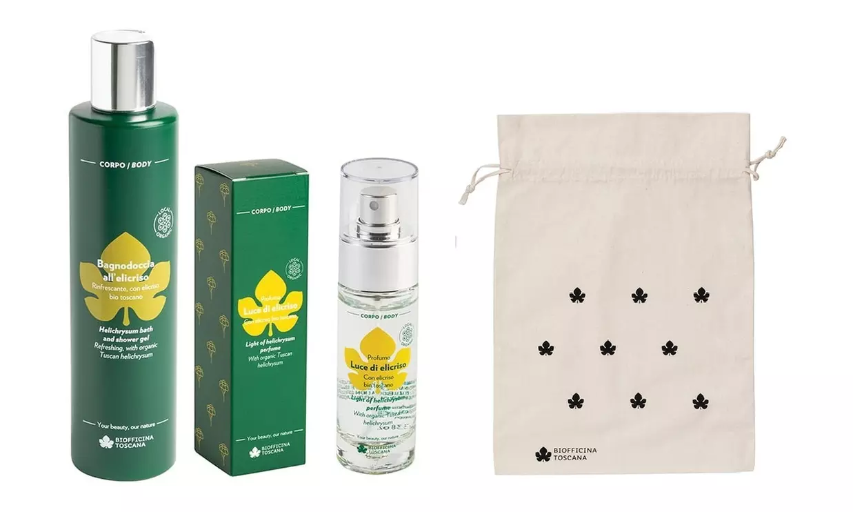 Kit Regalo Biofficina Toscana: Melograno, Elicriso o Olivello Spinoso