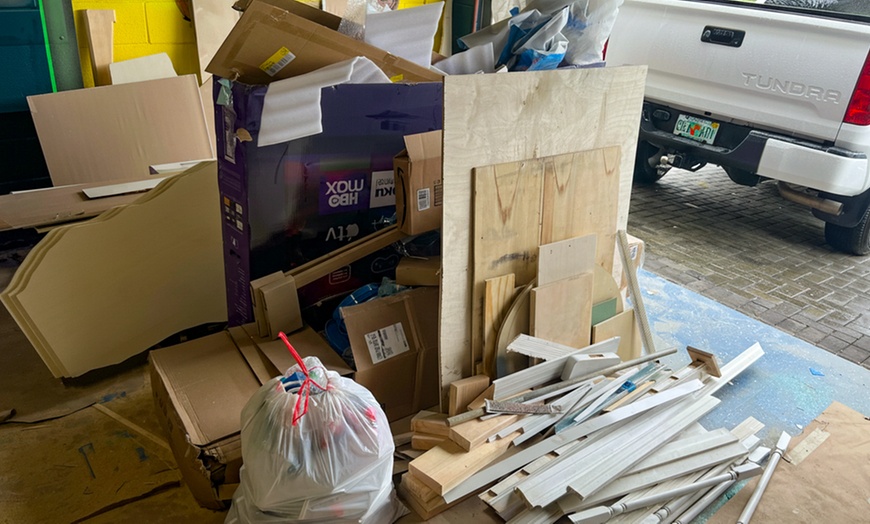 Image 2: Declutter with ¼ Truck Junk Removal for Furniture, Household, & More