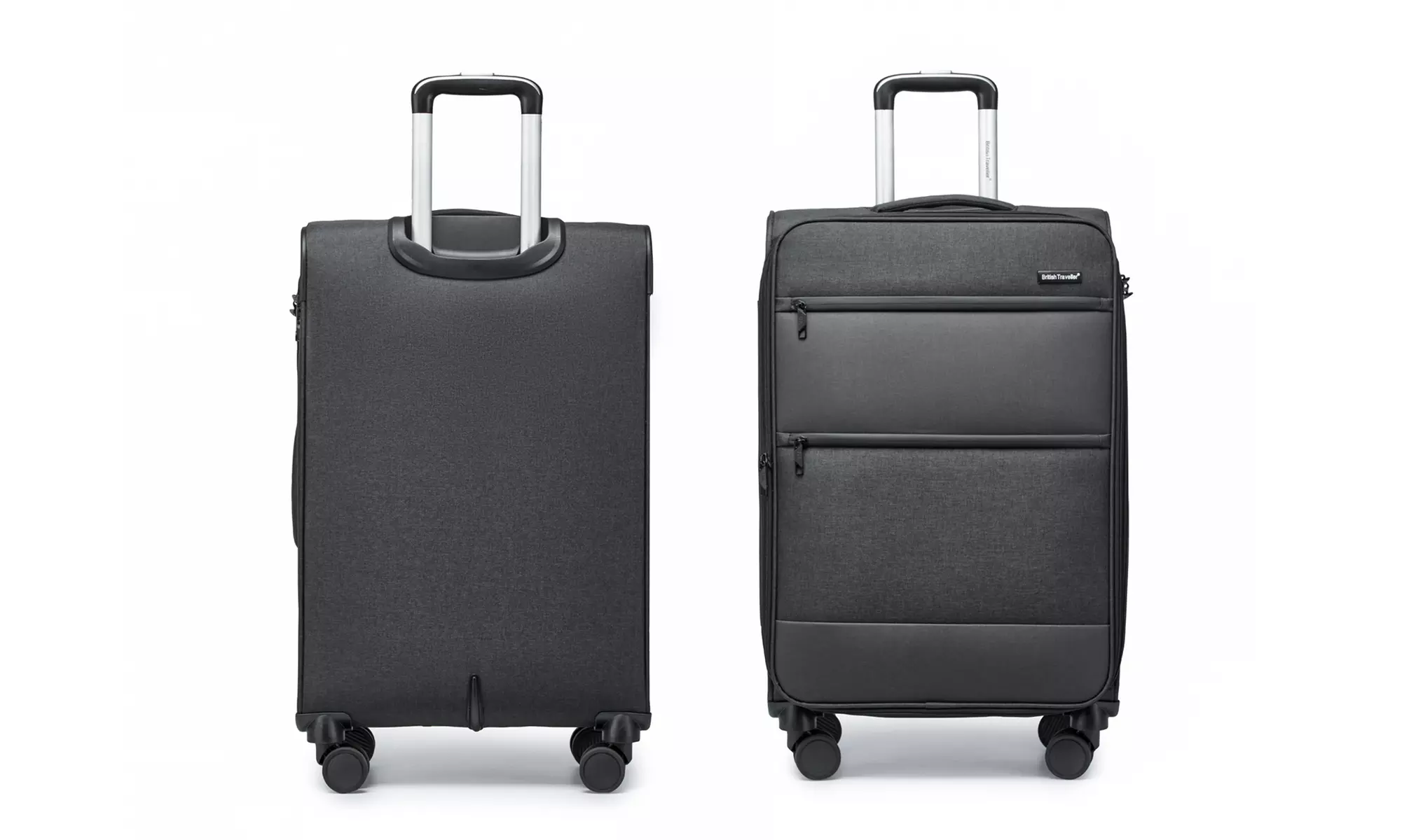 One- or Three-Piece British Traveller Luggage with TSA Lock & Wheels