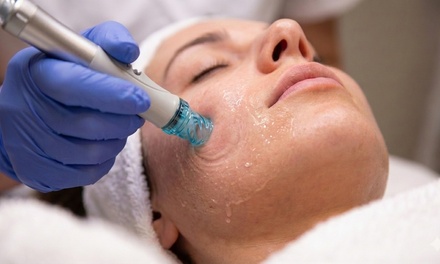 Deluxe HydraFacial with Custom Booster and RED/BLUE LED Light - One Session (45 min) - Kleydman Dermatology