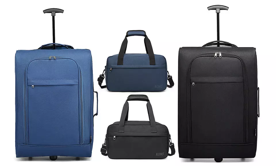 Cabin Size Soft Shell Hand Luggage and Carry On Travel Bag