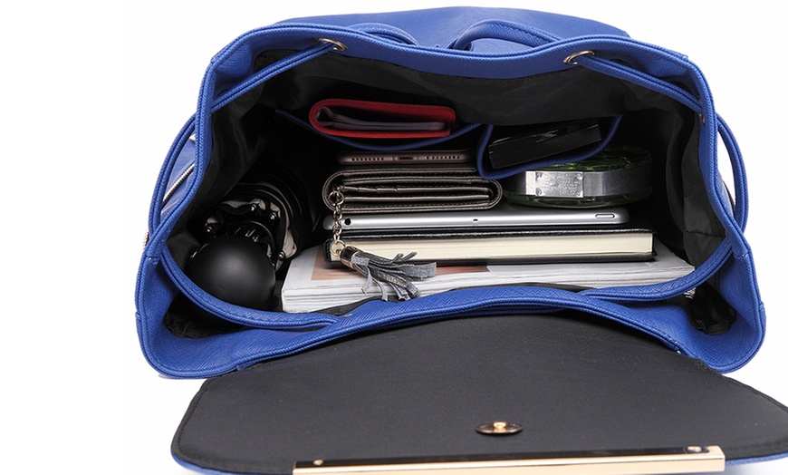 Image 38: MISS LULU Women's Fashion Lightweight Elegant Daily Backpack