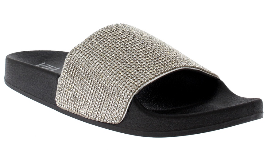 Image 7: Women's Diamante Sliders