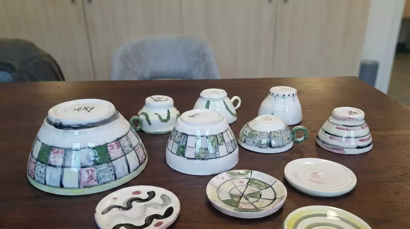 Kreativer Keramik-Workshop „2er-Frühstücksset“ für 1 oder 2 Personen