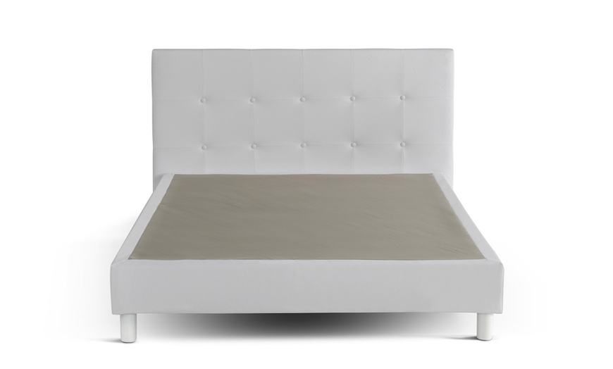 Image 9: Lit fixe "Triomphe" en similicuir, matelas "Cosmos" en option