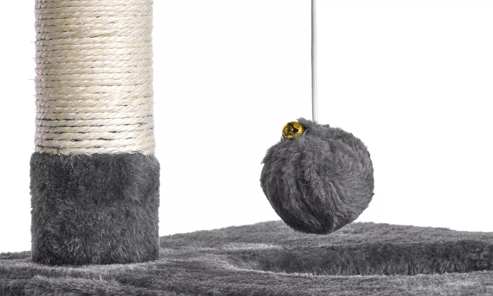 Meerlaagse grijze kattenboom