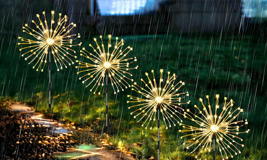Image 3: Solar-Powered LED Lawn Lights