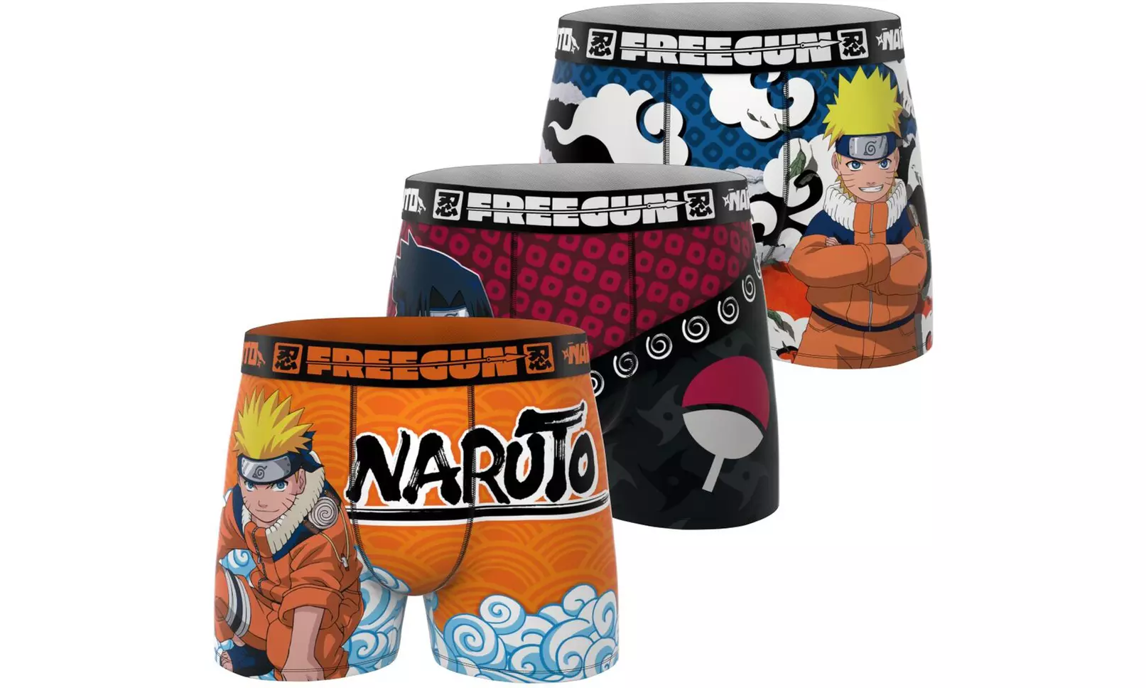 Lot de 3 boxers homme Freegun en microfibre