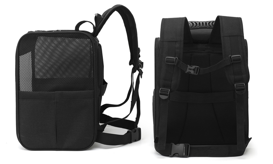 Image 4: Foldable Cat Or Dog Outdoor Pet Carrying Backpack