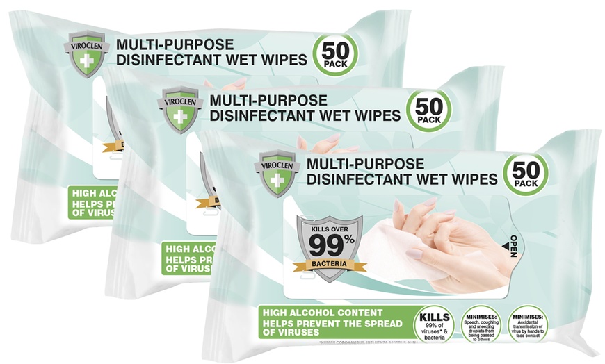 Image 1: Alcohol Antibacterial Wipes