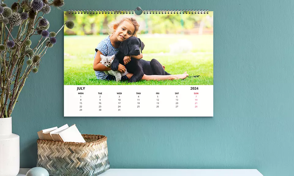 Calendario de pared en impresión digital