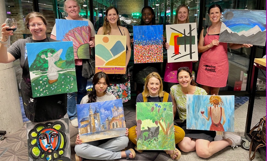 Image 2: Stwórz własny obraz: voucher na wybrane wydarzenie Wine & Paint