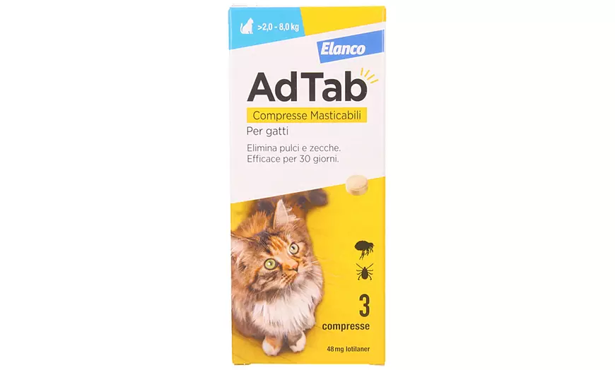 Image 7: Antiparassitario AdTab compresse masticabili per cani e gatti