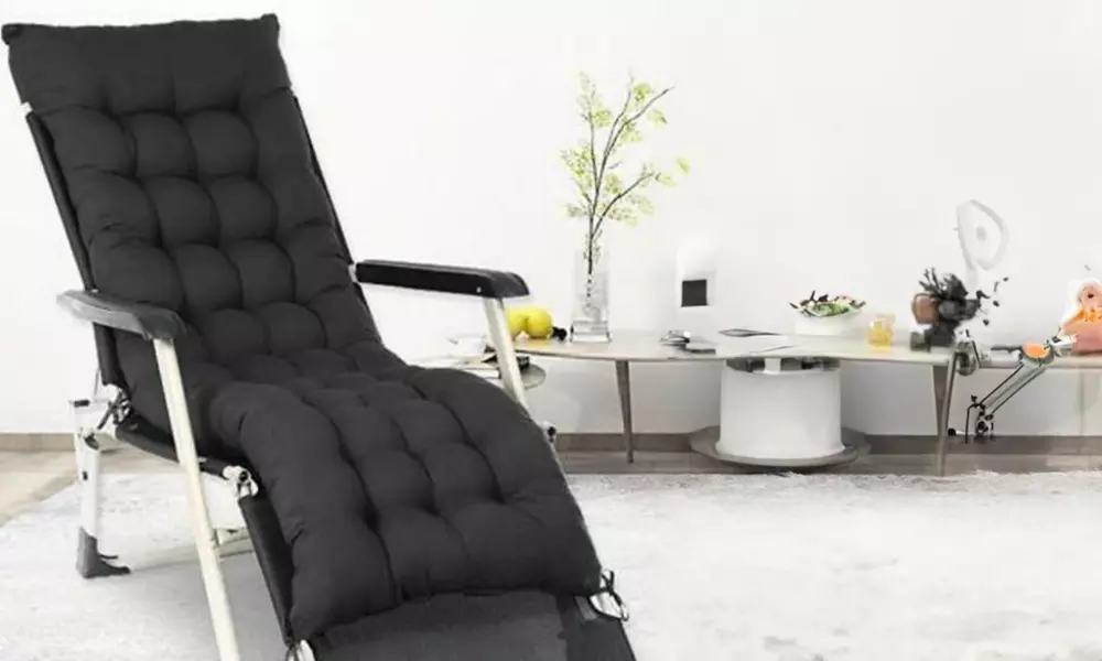 Sun Lounger Cushion Pad for Garden Recliner Chair