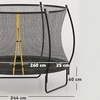 Image 6: 8ft Trampoline with Enclosure Net and Spring Cover