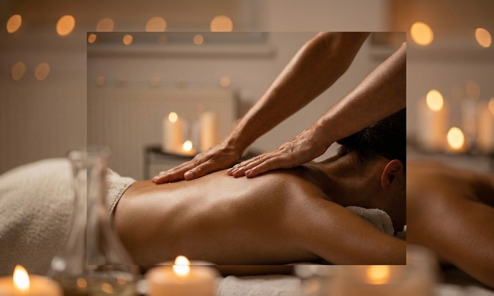 60-Min Single/Couples Massage, Hot Stone + Deep Tissue+ Rose Oil