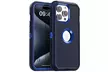 For iPhone 15 Pro Max/15 Case Shockproof Heavy Duty Rugged Cover Logo View - Second Medium