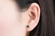 Sterling Silver May Birthstone Stud Earring Collection Made With Swarovski - Second Medium