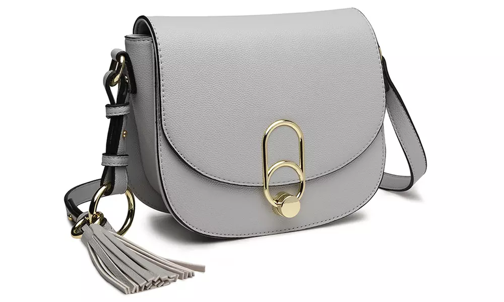 Women Fashion PU Leather Cross Body Saddle Bag