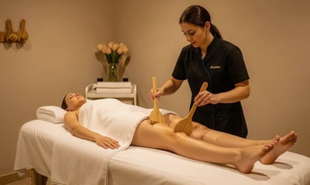 2 sesiones de maderoterapia con presoterapia de 1 hora - DG Centro Médico Estético