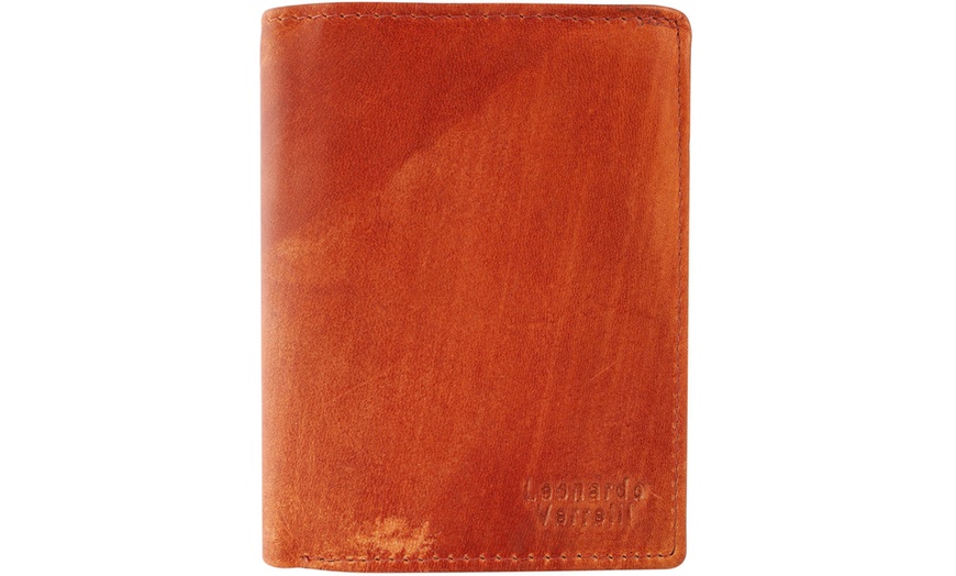 Image 5: Leonardo Verrelli Herren-Geldbörse aus Echtleder mit RFID-Schutz