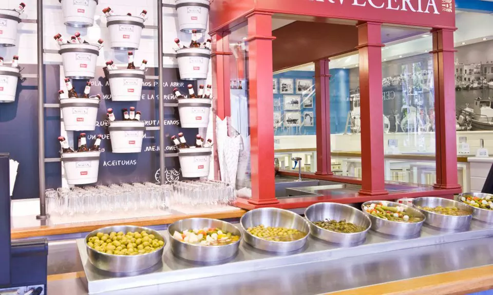 Menú mediterráneo para 2 personas con paella mixta a compartir