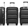 Image 2: Kono 24-Inch Colourful PP Hardshell Suitcase with TSA Lock