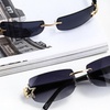 Image 3: Metal Five-pointed Star Fashionable Oval Sunglass