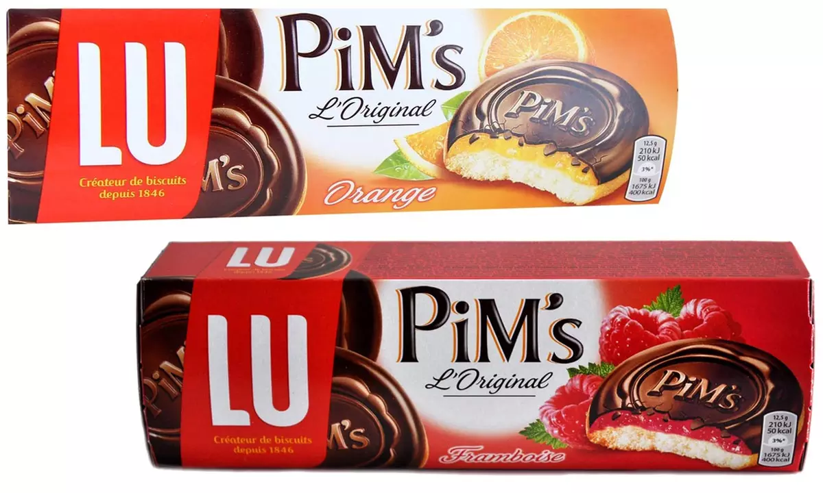 15 Packs Lu Pim's Orange or Raspberry Biscuits - Primary Image