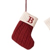 Image 7: Letter Christmas Yarn Knitted Sock Pendant
