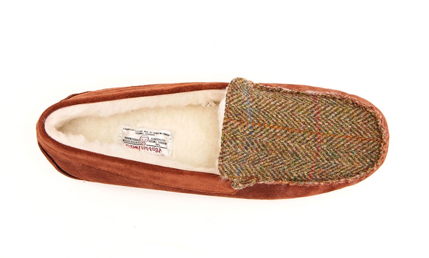 Image 9: Men's Harris Tweed Slippers