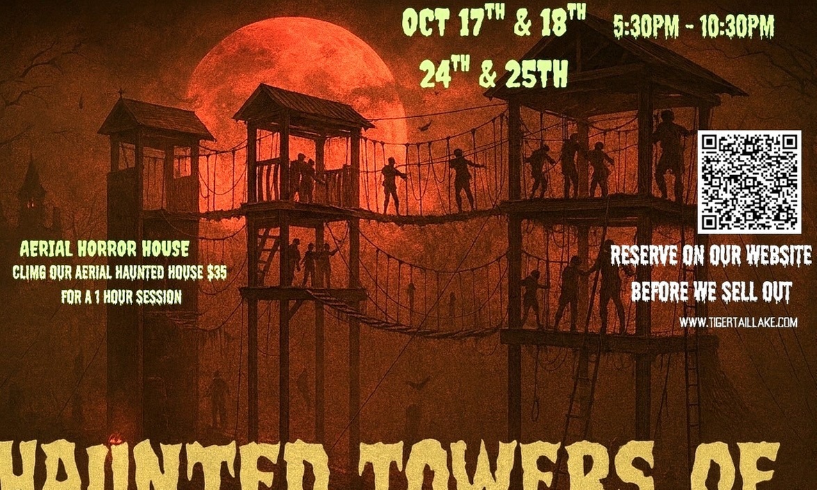 Halloween Aerial Ropes Course Adventure – Tigertail Lake