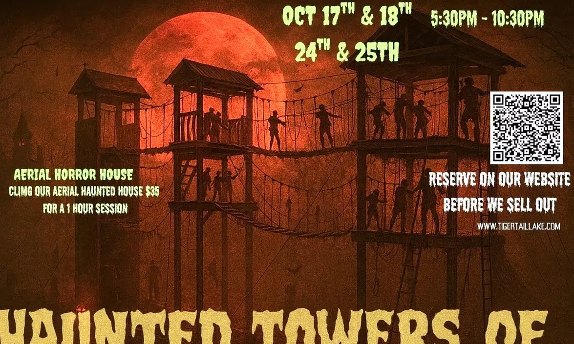 Halloween Aerial Ropes Course Adventure – Tigertail Lake