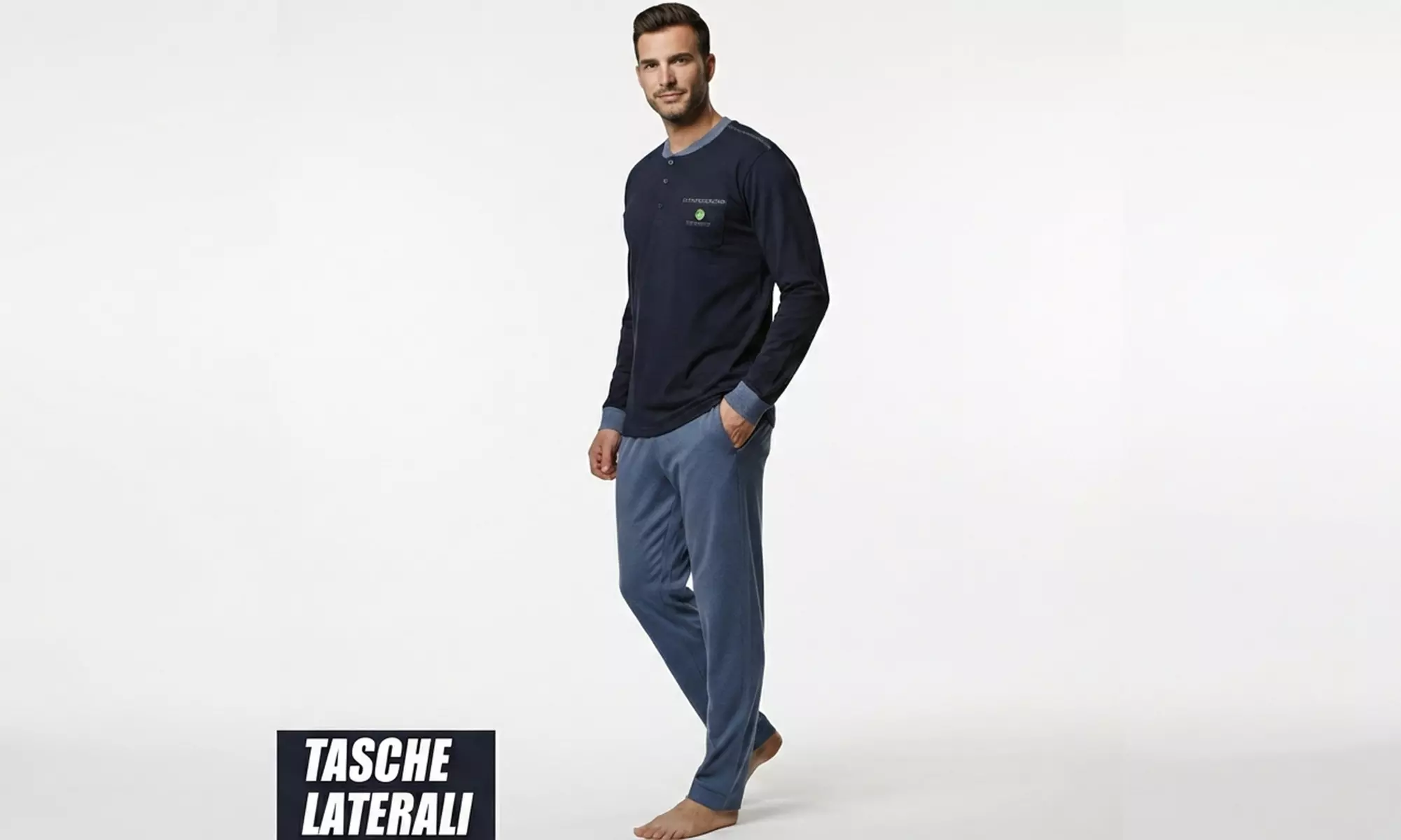 Pigiama da uomo in cotone Nottingham