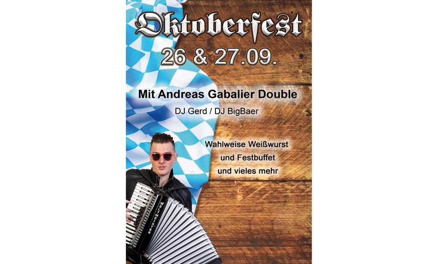 Image 1: Oktoberfest mit Andreas Gabalier Double & DJ am 27.09.25 für 2 Pers.