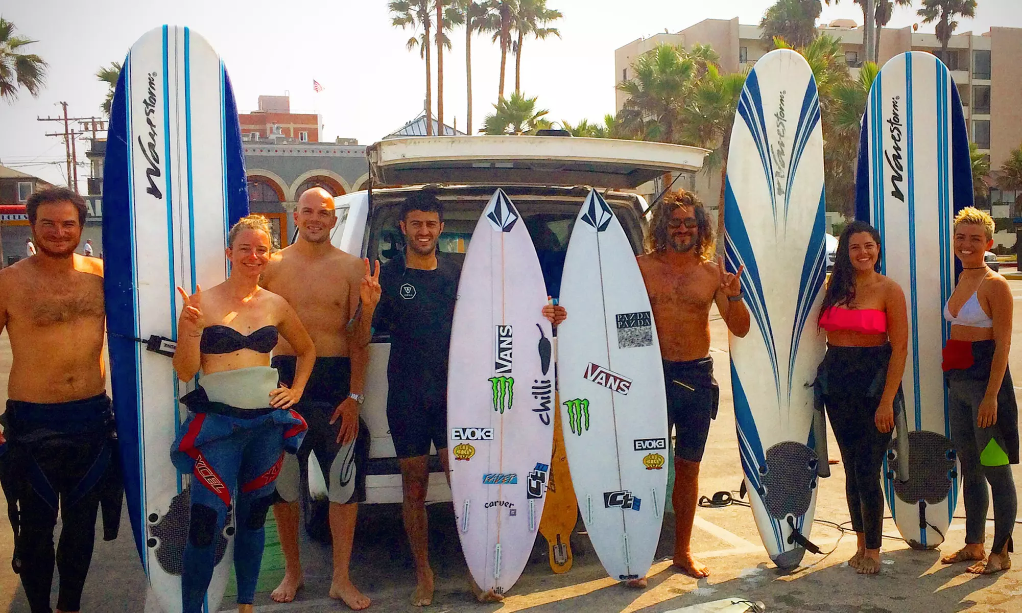 Surfing 2-Hour Group, Semi-Private Lesson or One-On-One Coaching