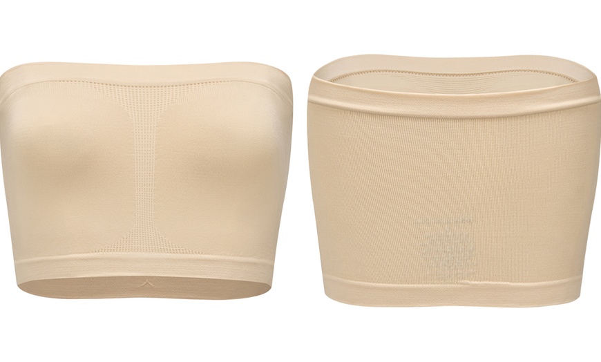 Image 6: Blu Apparel Three Packs of Seamless Bandeau Bras