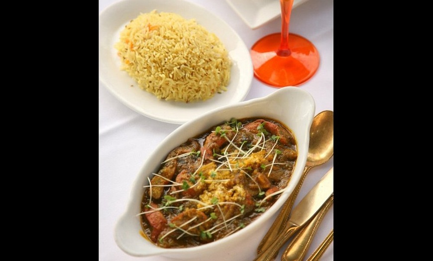 Image 10: 2 or 3-Course Menu with Rice/Naan Bread & a Glass of Wine For Up to 4