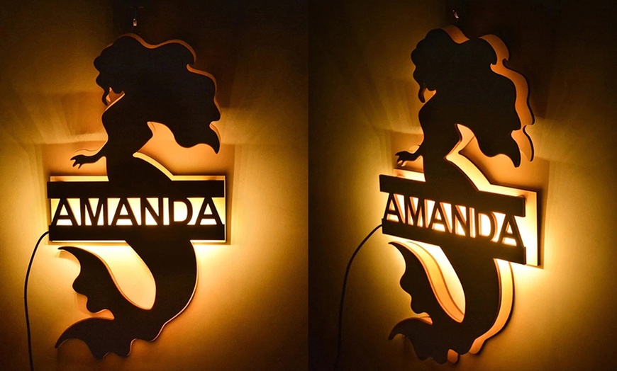 Image 8: Custom Custom Name Wall Lamp