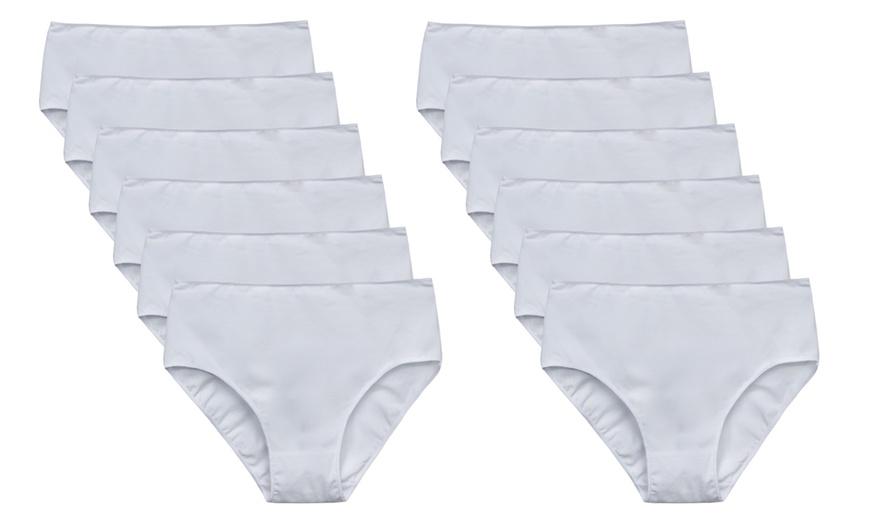 Image 9: Lot de 6 ou 12 culottes slip ou midi taille haute Coconuda