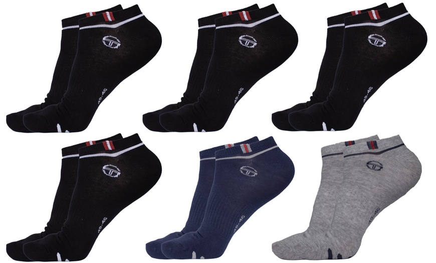 Image 3: Paires de chaussettes invisibles en coton mélangé Sergio Tacchini 