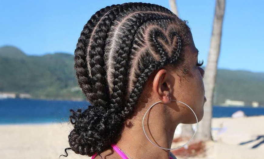 Image 1: Big, Medium or Small Braids with Hair Wash and Blow Dry