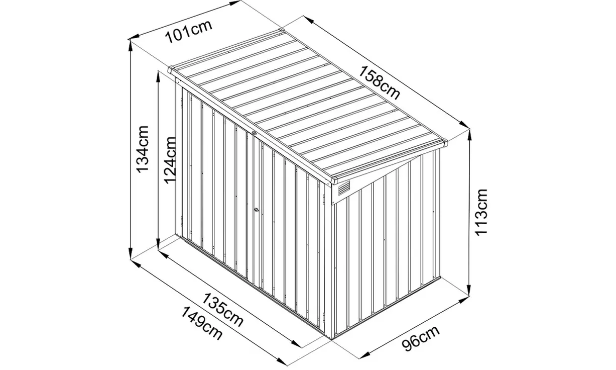 Multifunctionele mülltonnenbox BASURA