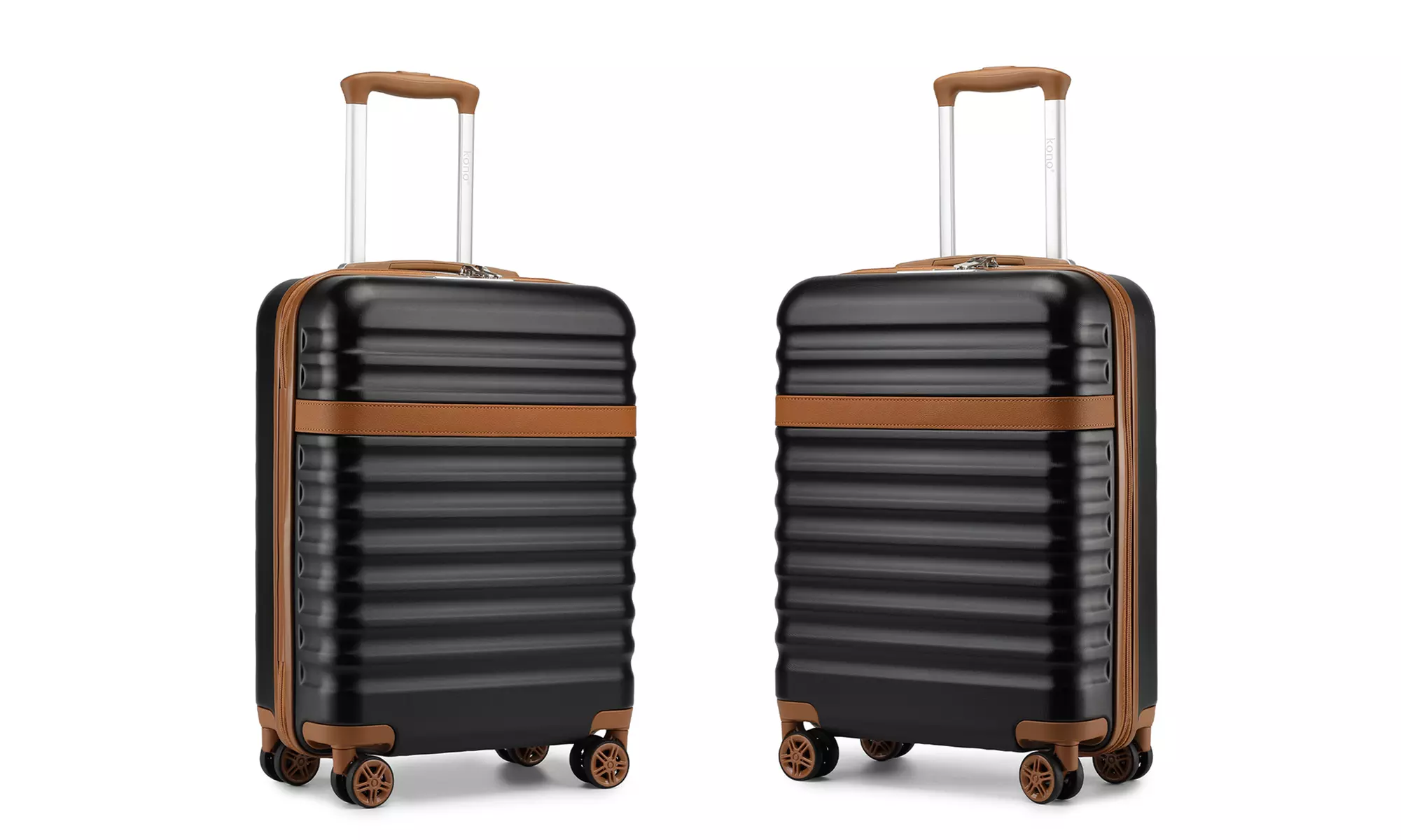 Conjunto de viaje con maleta rígida de cabina, bolsa de mano y neceser