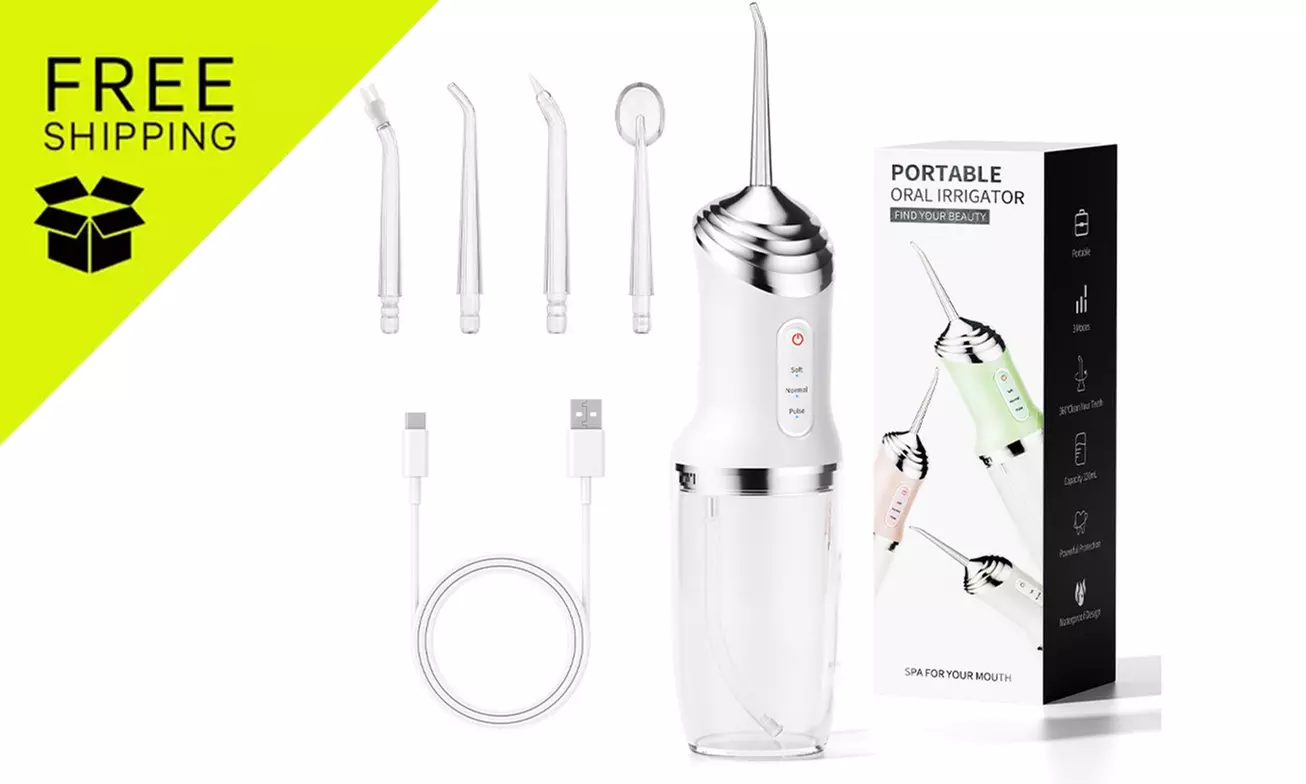 Three Modes Electric Cordless Water Flosser for Teeth: One Piece with Up To 63% Off; FREE SHIPPING - Primary Image