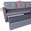 Image 3: Savona Three Seater Storage Sofa