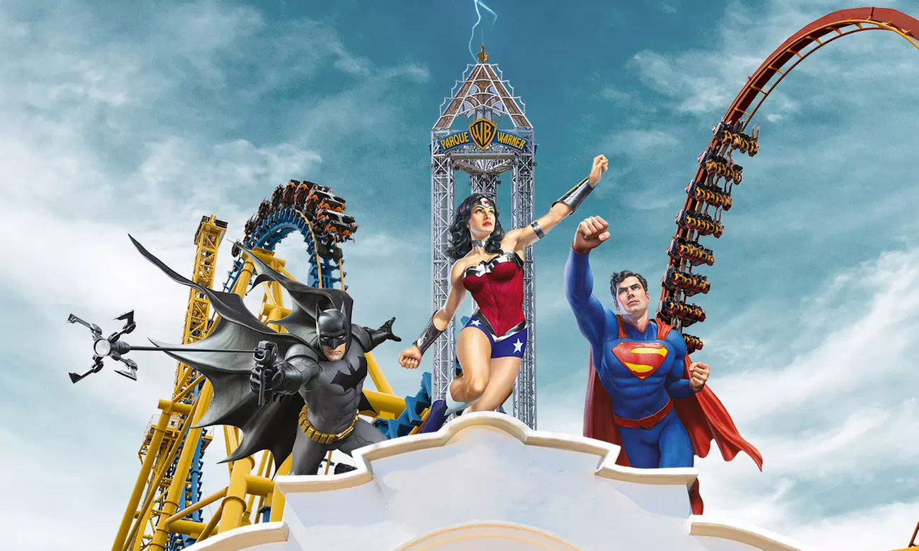 Parque Warner y Warner Beach: entrada de niño o adulto (1, 2 o 3 días)