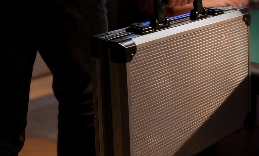 Image 14: SPORTNOW Poker Set and Foldable Poker Table 