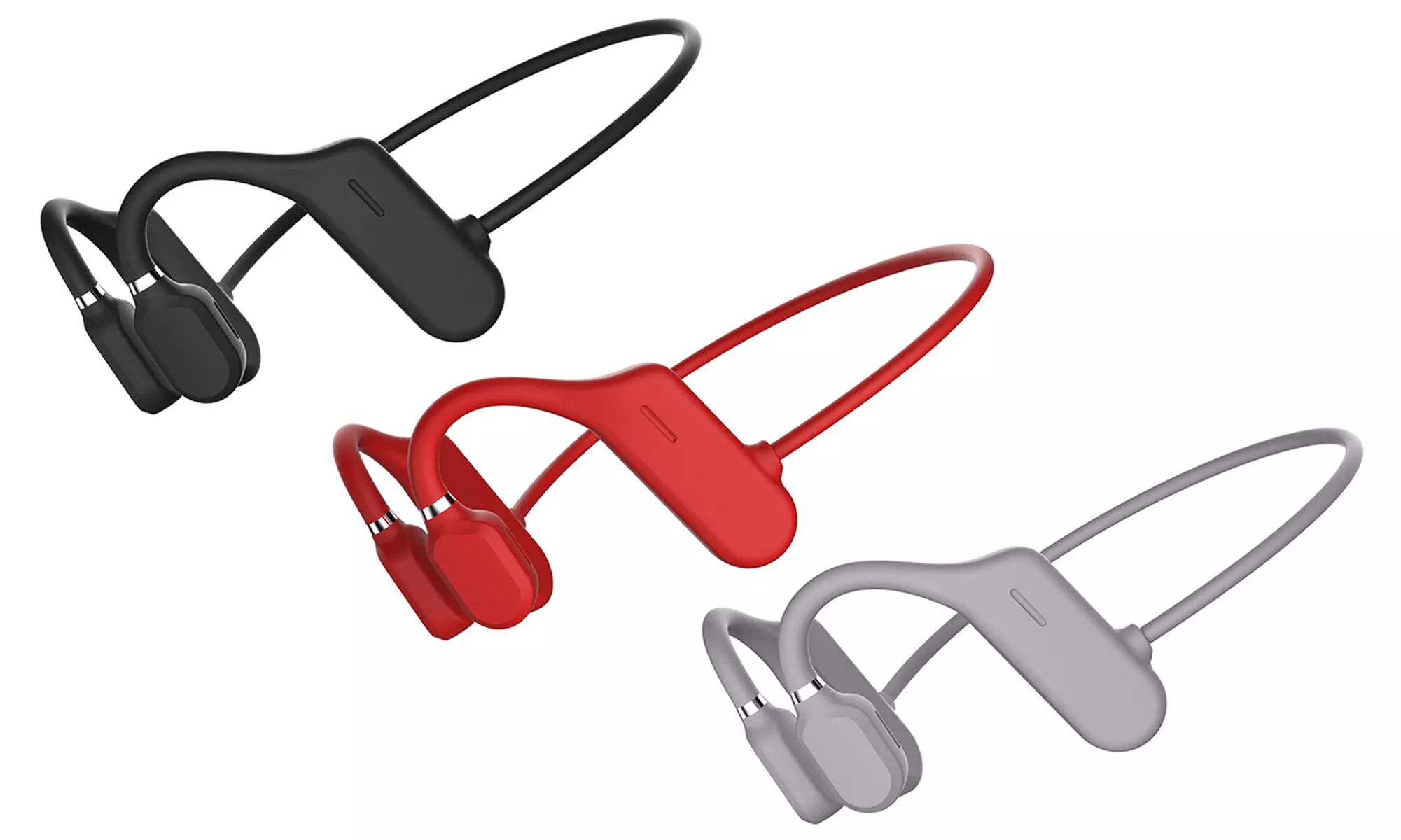 Bluetooth Bone Conduction Sport Headphones Sweat Resistant Wireless Built-in Mic