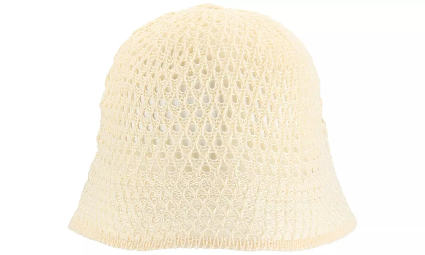Women's Summer Knit Wide Brim Foldable Bucket Hat